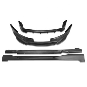 High Quality <b>for</b> 2015-2016 Bumper Kit with Tow Hook Rear <b>Diffuser</b> Lip Front Lip Side Skirts Screw-On ABS Material - Product Image 1