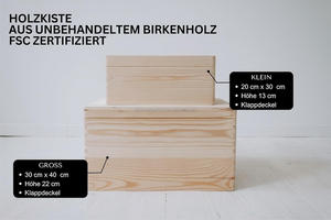 Boîte à souvenirs personnalisée en bois de bouleau non traité avec nom Animaux de la forêt mignons pour stocker et décorer Baptême <span class=keywords><strong>Naissance</strong></span> - Product Image 2