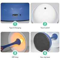 Rétro Simple Design Chambre Élégante Atmosphère Portable Rechargeable LED Sans Fil Fleur Bourgeon Petite Lampe De Table De Mariage