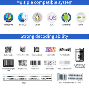 EMT8060空港パスポートバーコードスキャナーMRZリーダー1D 2D QRコードスキャンUSB TTL232アクセス制御用 - Product Image 4