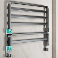 Set d'Accessoires de Salle de Bain Murales 6 Pièces Modernes en Acier Inoxydable, Comprenant un Porte-Serviettes pour Toilettes d'Hôtels