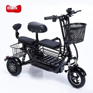 2025nuovo modello elettrico a tre posti triciclo <span class=keywords><strong>per</strong></span> uso domestico piccolo Scooter elettrico <span class=keywords><strong>per</strong></span> biciclette leggere - Product Image 5