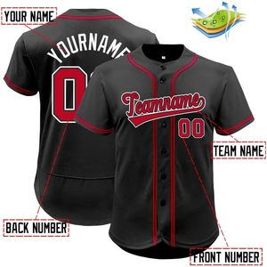 Maillot de baseball personnalisé, nom et numéro de l'équipe brodés, vêtements de sport respirants unisexes pour adultes - Product Image 3