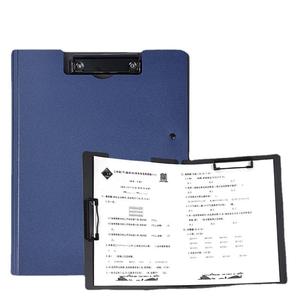 Porte-documents vertical A4 en PP coloré <span class=keywords><strong>à</strong></span> double clip, pliable, pour documents et papiers, idéal pour étudiants, écoles et bureaux - Product Image 2