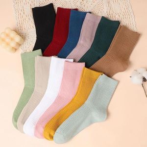 Women's Solid Color Slouch Socks Mid-Calf Length Sweat Absorbent Casual Spring Autumn Wear - Product Image 1