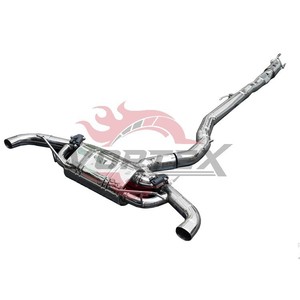 Silencieux d'échappement à valve haute performance en acier inoxydable 304 poli miroir Vortex pour Mercedes Benz A45 A45S AMG W177 - Product Image 4