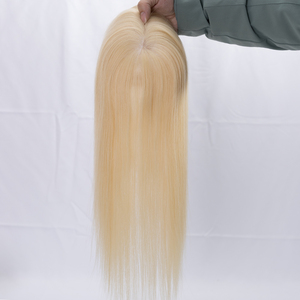 Topper de cheveux naturels cambodgiens Remy pour femmes aux cheveux longs et raides, avec clips de fixation sécurisés - Product Image 3