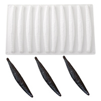 Nouveau moule en silicone pour gâteau au chocolat, mousse et sandwich à la vanille, moule réaliste pour dessert français en forme de concombre, vente en gros