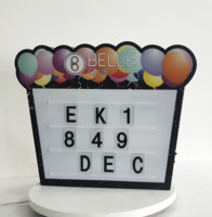 Présentoir LED personnalisé pour bouteilles avec lettres et chiffres interchangeables, enseigne lumineuse pour anniversaire et présentation de spiritueux