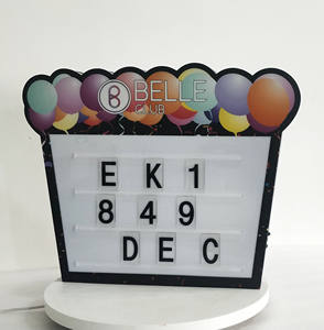 Precio de fábrica personalizado recargable LED VIP Glorifier Display Modern Marquee Message Box Letter Board para Night Club Party Bottle - Product Image 1