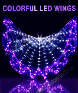 ใหม่ปีกไอซิส LED Sticks หลากสีผู้ใหญ่อุปกรณ์เสริม 360 องศามุมปีกผีเสื้อโคมไฟ Props คริสต์มาสแสดง - Product Image 5