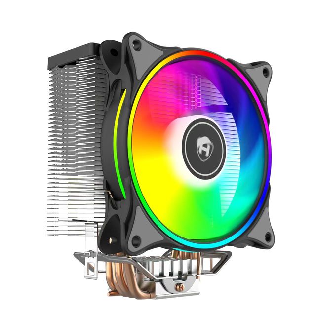 Single Tower CPU Cooler 6 Heat Pipes Compatible Intel LGA 1150 1151 1155 1156 1200 1700 AM4 AM5 RGB ARGB Fans for Computer CPUs