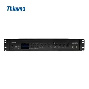 نظام صوت عالي الجودة Thinuna TA-120D II مضخم صوت 100/70 فولت PA خلاط للنقش العام مضخم صوت قوي مجمع مع موالف USB BT