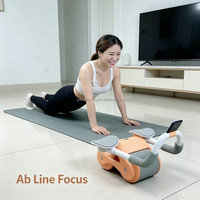 Rodillo Abdominal con Rebote Automático para Entrenamiento Deportivo, Equipo de Fitness para Ejercicios Abdominales en Casa, para Hombres y Mujeres Adultos