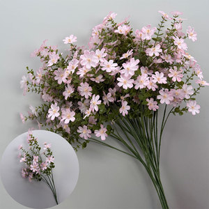 Fiori Rustici di Prati Selvatici Realistici con Foglie Verdi per Matrimoni, Banchetti, Eventi e Decorazioni Domestiche - Product Image 3