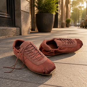Sneakers Minimaliste alla Moda, Scarpe Morbide e Piatte con Motivo a Stelle e Suola in Gomma - Product Image 2