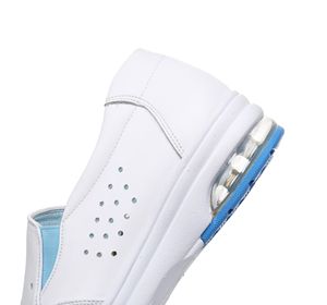 Zapatos de Enfermera Blancos de Cuero con Plataforma y Amortiguación de Aire, Antideslizantes y Cómodos para Mujer, Venta al Por Mayor - Product Image 6