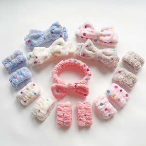 Custom Logo Spa <b>Headband</b> for Women Facial Makeup & Washing Soft Terry Cloth Hairband Multi-Color Bathing Shower Use - Product Image 1