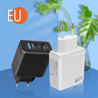 Prix pas cher PD 65W USB C chargeur Type C chargeur mural à charge rapide pour iPhone Samsung chargeur rapide QC 3.0 adaptateur prise avec LED