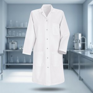 La última bata de laboratorio exclusiva unisex, tela tejida fina de algodón, marca personalizada, servicio OEM, precio competitivo, uniformes médicos - Product Image 2
