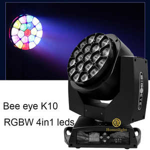 Fabbricazione a buon mercato ad alta luminosità 19x15w 4 in1 Led Zoom fascio di lavaggio testa mobile ape grande occhio per la luce del palcoscenico DJ Disco Bar <span class=keywords><strong>Party</strong></span> - Product Image 3