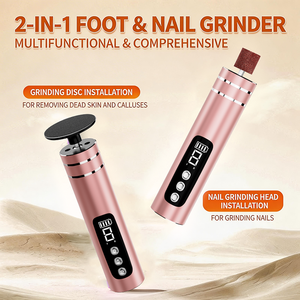 Machine professionnelle de pédicure : Ponceuse électrique anti-callosités et exfoliant puissant pour les pieds secs et les peaux mortes - Product Image 2