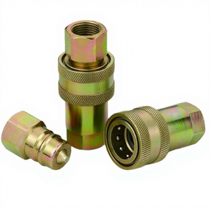 Juego de Acopladores Hidráulicos de Desconexión Rápida DIN NPT de 3/<span class=keywords><strong>4</strong></span>'' de Alta Presión Yuedu, Accesorios de Latón de 4061 PSI para Refrigeración por Agua - Product Image 1