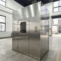 Nouvelle cabine de douche à air pulsé en acier inoxydable SUS304, unité de capture de particules pour salle blanche, durée de fonctionnement réglable, filtre HEPA H13 1