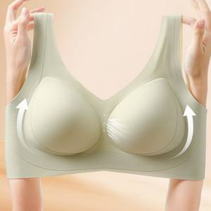 เสื้อกล้ามไร้ตะเข็บไซส์ใหญ่ แบบมีฟองน้ำในตัว ไม่มีโครงเหล็ก ช่วยกระชับหน้าอก ผ้าด็อบบี้บาง กระชับสัดส่วน ยกกระชับ - Product Image 4