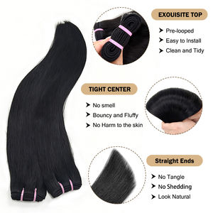 Paquetes de Cabello Humano Liso Brasileño 100% Sin Procesar, de 8 a 40 Pulgadas, Color Negro Natural, Productos de Belleza, Sin Enredos - Product Image 3