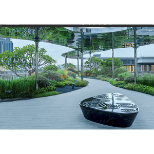 ANW590 Projet d'ingénierie de jardin de paysage de sculpture décorative en métal 304 en acier inoxydable - Product Image 5