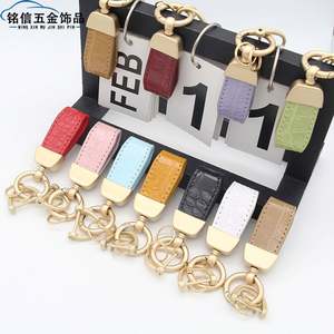 Llavero de piel de cocodrilo mini, accesorios exquisitos para bolso, llavero con textura bonita, colgante lindo, regalo para mujer, venta al por mayor - Product Image 2