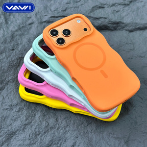 Funda Magnética de Silicona con Diseño Original VAWI V-S06, Color Sólido, para iPhone 16 17 Pro Max - Product Image 1