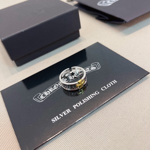 แหวนรูปกางเขนสไตล์โครมฮาร์ท วินเทจ พังก์ ฮิปฮอป สำหรับผู้ชายและผู้หญิง - Product Image 3