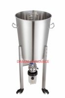 Équipement de brassage de bière 35/65L SS 304 réservoir de Fermneter sous pression équipement de brassage de bière cuve de fermentation de bière pour homebrew