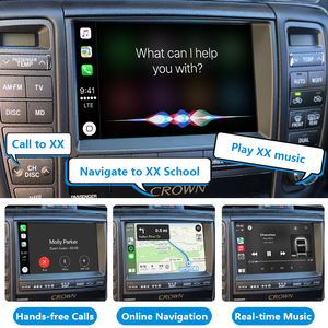 Vương miện tự động thiết bị điện tử grs184 OEM đơn vị đứng đầu không dây Apple Carplay Android tự động tích hợp bộ dụng cụ xe DVD Player cho TOYOTA xe - Product Image 3