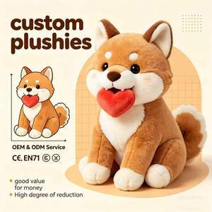 Peluche de <span class=keywords><strong>Shiba</strong></span> <span class=keywords><strong>Inu</strong></span> Personalizado al por Mayor, Lindo Perro de Peluche, Juguete de Peluche Kawaii para Niños - Product Image 1