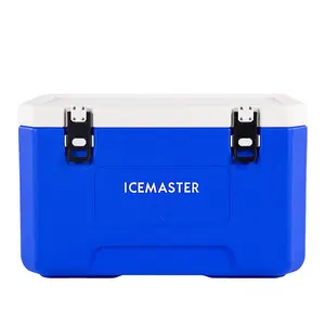 IceMaster FRESH 85L OEM Good Quality Cold Insulation Food Grade PP Handle large Capacity Blue 85L Medical Cooler Box for truck