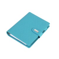 Cahier d'agenda en cuir PU souple, carnet de notes personnalisé de haute qualité, pour tous les jours, rechargeables, avec Logo gaufré