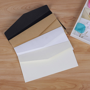 Enveloppes en papier <span class=keywords><strong>kraft</strong></span> de luxe <span class=keywords><strong>DL</strong></span> personnalisées avec estampage en or Emballage d'affaires et de cadeaux personnalisé biodégradable - Product Image 2