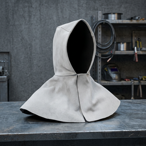 Casque de soudage intégral JNA GROUP à assombrissement automatique, protection passive anti-éblouissement, respirant, avec cache-cou, blanc - Product Image 4