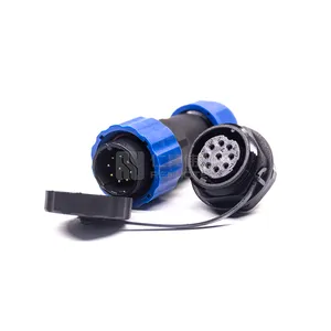 SP21 connector weipu ip68 waterproof crimp & solder SP2110/S8 SP2111/P8 8pin 9pin male and female plug docking type