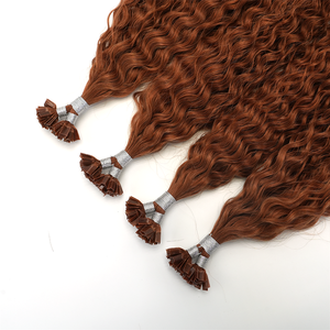 Extensions de cheveux humains vierges bruts 100% naturels Lanxun, double épaisseur, invisibles, pointe en V, pointe en K, bouclés, pour salon – Fournisseur de choix - Product Image 3