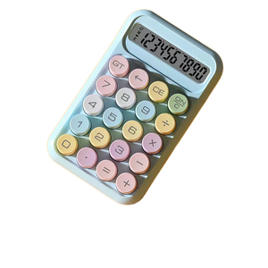 Clavier <span class=keywords><strong>mécanique</strong></span> portable 10 touches avec calculatrice intégrée, idéal pour les examens et la comptabilité, pour les influenceuses. - Product Image 6