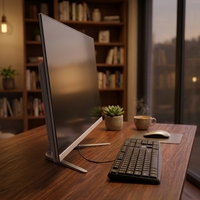 Computadora de Escritorio Todo en Uno de 24 Pulgadas con Pantalla IPS Intel Core I7, Disco Duro, 8GB/16GB de RAM, Enchufe Estadounidense, OEM de Fábrica, para Oficina y Negocios