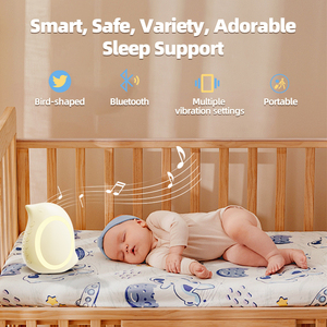 Berceau à bascule pour bébé Birdie avec 5 vitesses de vibration, audio et veilleuse LED |   Batterie 6H |   Service de logo personnalisable OEM Bruit blanc - Product Image 6