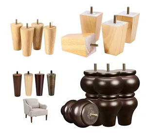 2023 China Fabrikant Fabriek Prijzen Hoge Kwaliteit Houten Poten Massief Houten Poten Voor Sofa Koffietafel Stoelen