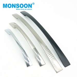Minimalist Design Furniture Kitchen Cabinet Door <b>Pull</b> Handle Hidden Zinc Alloy Lever 96mm Wardrobe Handle <b>for</b> Hotel - Product Image 5