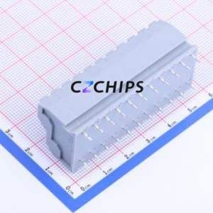 KF250T-5.0-2*11P Spring Terminal Block Through hole Component (THT),P=5mm Connector 2x11P 5mm Gray 22P - Product Image 2