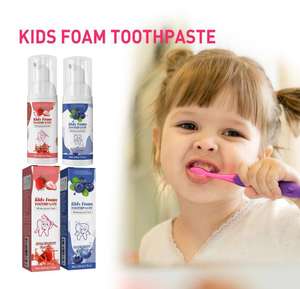 Nueva llegada al por mayor 60ml fruta Favor niños espuma pasta de dientes para multiusos blanqueamiento dental - Product Image 2